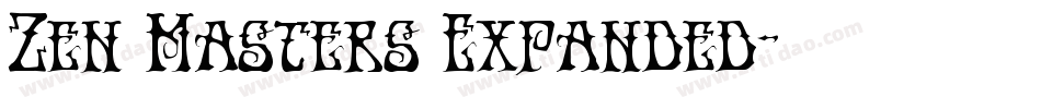 Zen Masters Expanded字体转换
